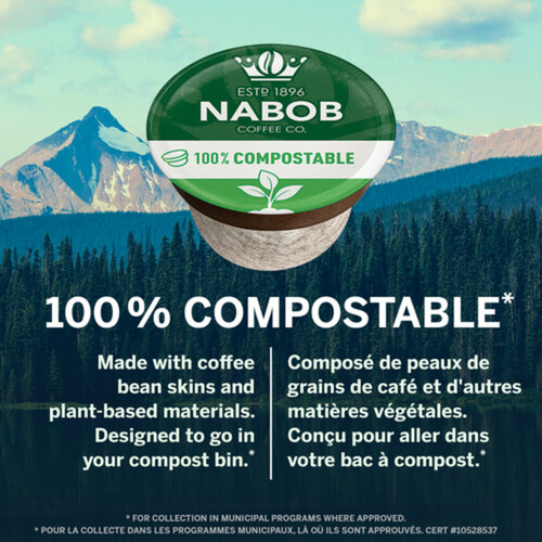 Nabob Coffee Pods 100% Colombian 30 Single Serve 292 g