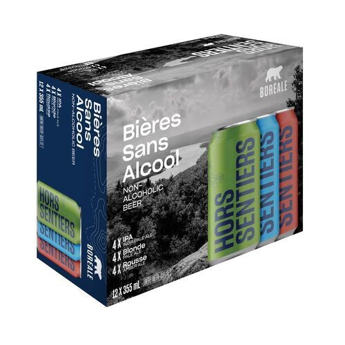 Boreale Hors Sentier Non Alcoholic Beer Mix Pack 12 x 355 ml (cans)