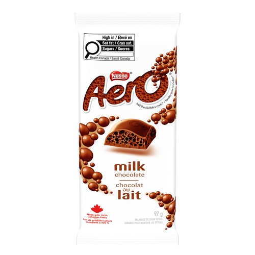 Nestlé Aero Milk Chocolate Bar 97 g