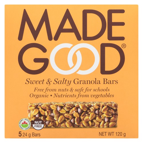 MadeGood Organic Granola Bars Sweet & Salty 5 EA