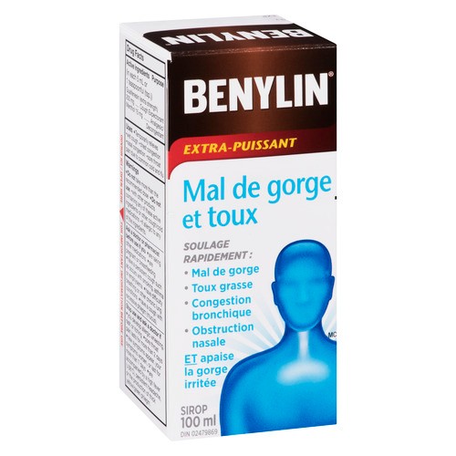 Benylin Cough Syrup Adult Sore Throat 100 ml