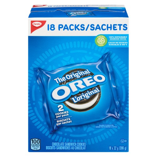 Christie Oreo Cookies Original 18 Pack 396 g