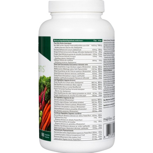 Progressive VegeGreens Capsules 180 Veggie Capsules