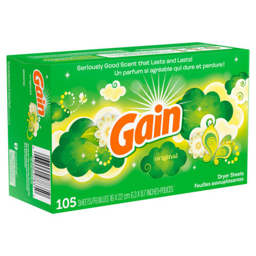 Gain Dryer Sheets Original 105 EA