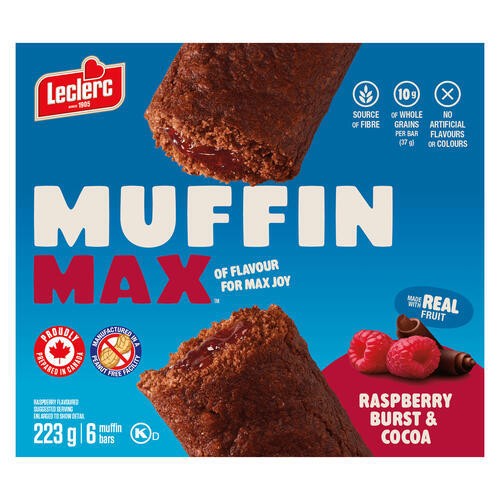 Muffin Max Muffin Bars Raspberry Burst & Cocoa 223 g
