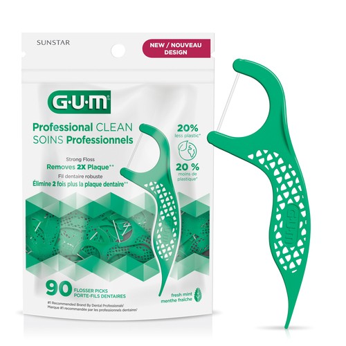 GUM Professional Clean Flossers 90 Count