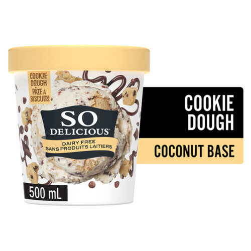 So Delicious Dairy Free Coconut-Based Frozen Dessert Cookie Dough 500 ml