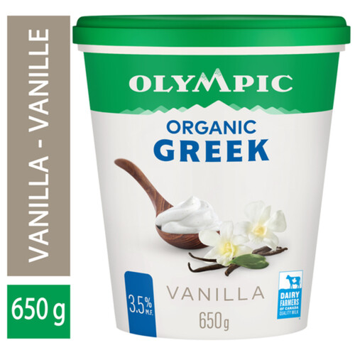 Olympic Organic Greek Yogurt Vanilla 3.5% 650 g