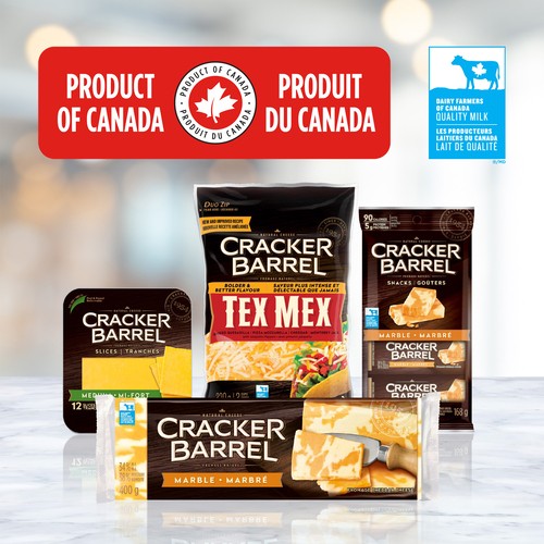 Cracker Barrel Probiotic Cheese Snacks Old Cheddar 8 Pack 168 g