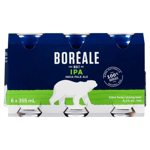 Boreale Beer 6.2% Alcohol India Pale Ale 6 x 355 ml (cans)