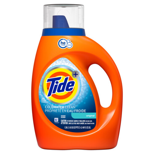 Tide Cold Water Liquid Laundry Detergent Original 1.36 L