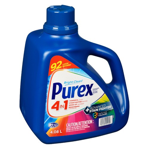 Purex Liquid Laundry Detergent 4 In 1 Advanced Stain Fighter 92 Loads 4.08 L