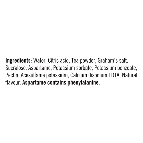 Lipton Brisk Iced Tea No Sugar Lemon 591 ml (bottle)