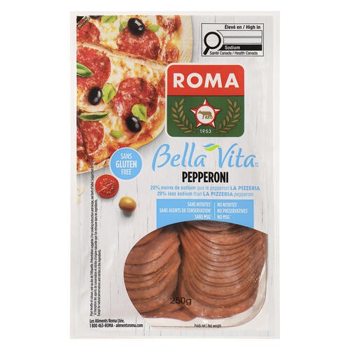 Roma Deli Sliced Pepperoni Bella Vita 250 g