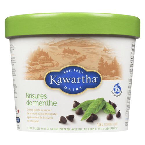 Kawartha Dairy Ice Cream Mint Chip 1.5 L