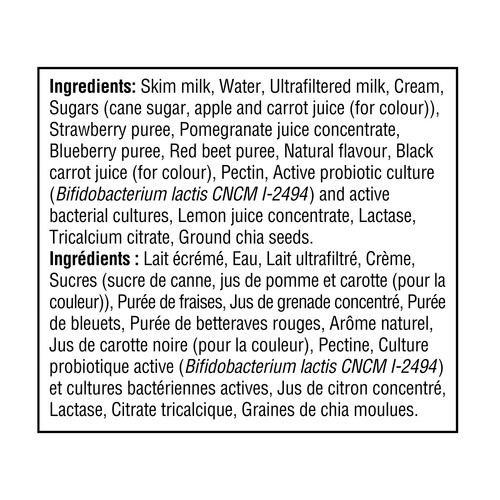 Activia Probiotic Yogurt Smoothie Mixed Berries 190 ml