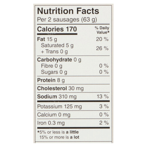 Greenfield Natural Meat Co. Breakfast Sausage Links 375 g