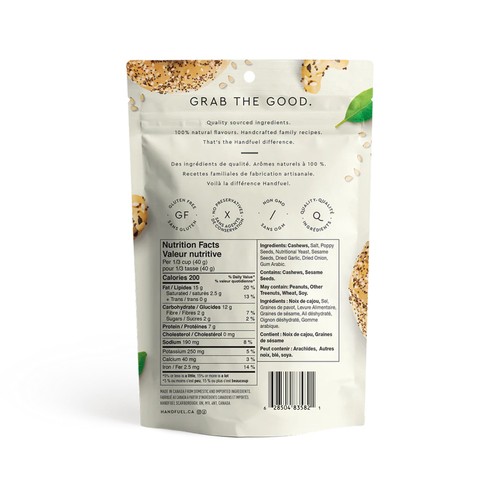Handfuel Cashews Everything Bagel 120 g