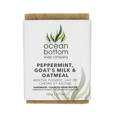 Ocean Bottom Soap Company Peppermint, Goat's Milk & Oatmeal Soap 1 x 162 g