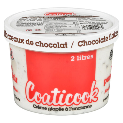 Coaticook Gluten-Free Ice Cream Chocolate Flakes 2 L