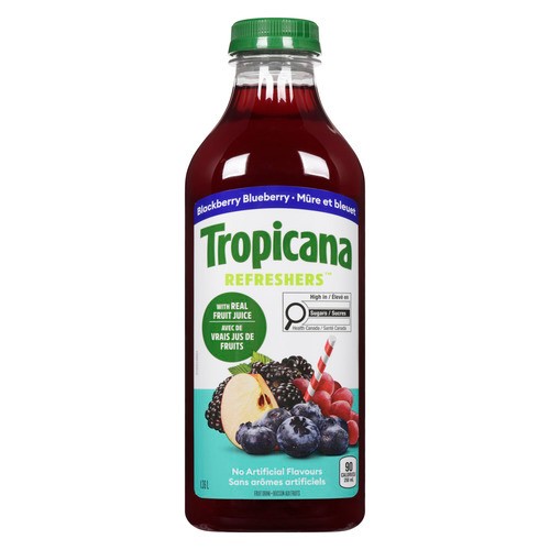 Tropicana Refreshers Blackberry Blueberry 1.36 L (bottle)