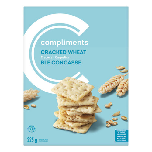 Compliments Crackers Cracked Wheat 225 g