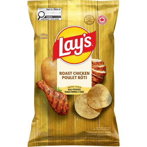 Lay's Potato Chips Roast Chicken Flavoured 220 g