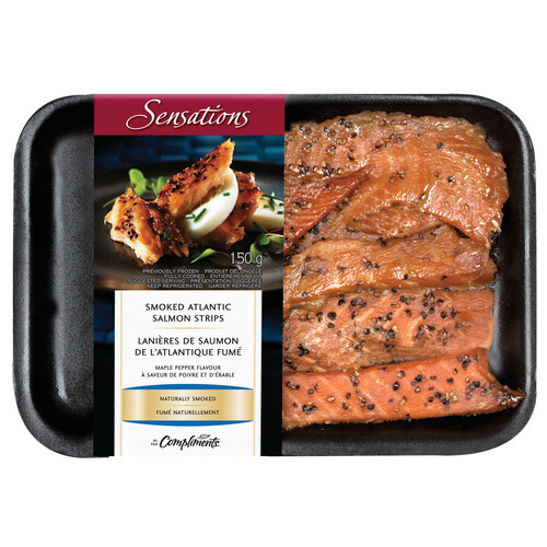 Sensations Atlantic Frozen Salmon Farmed Smoked Maple Pepper 150 g