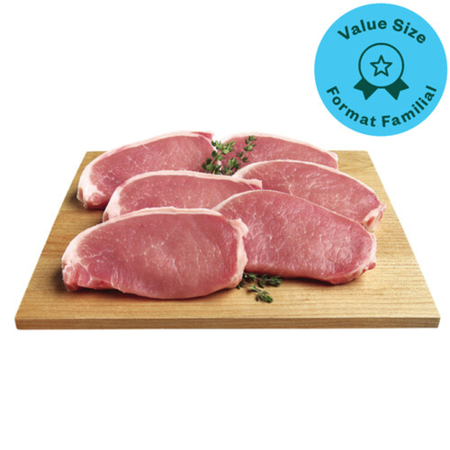 Pork Loin Centre Chops Boneless Family Size 