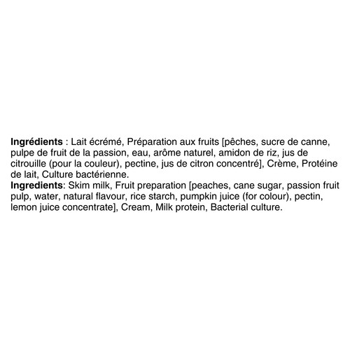 Liberté 2% Greek Yogourt Peach Passion Fruit 650 g