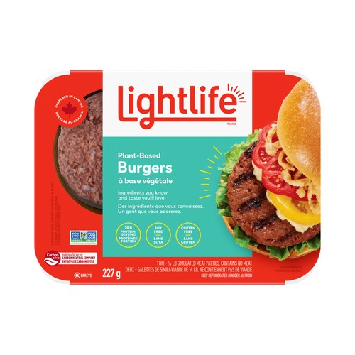 Lightlife Plant Based Vegan Burger Patties 227 g
