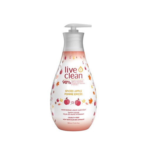 Live Clean Hand Soap Spiced Apple 500 ml