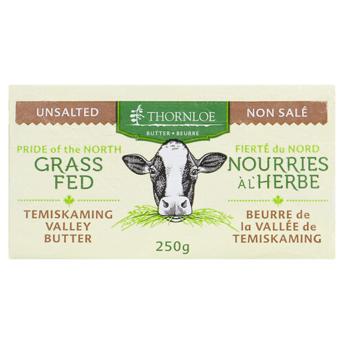 Thornloe Grass Fed Unsalted Temiskaming Valley Butter 250 g