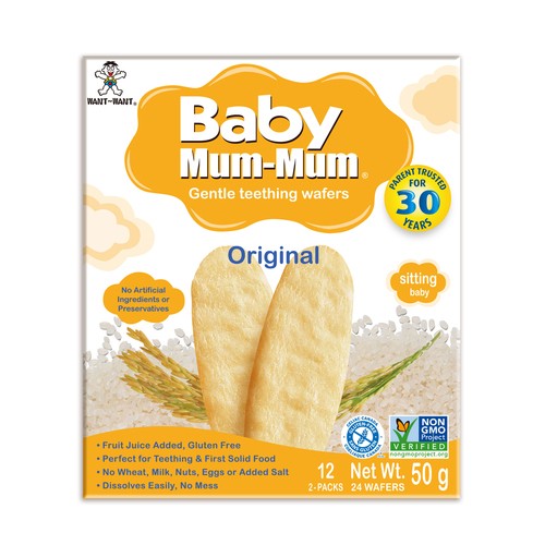 Baby Mum-Mum Gentle Teething Wafers Original 50 g
