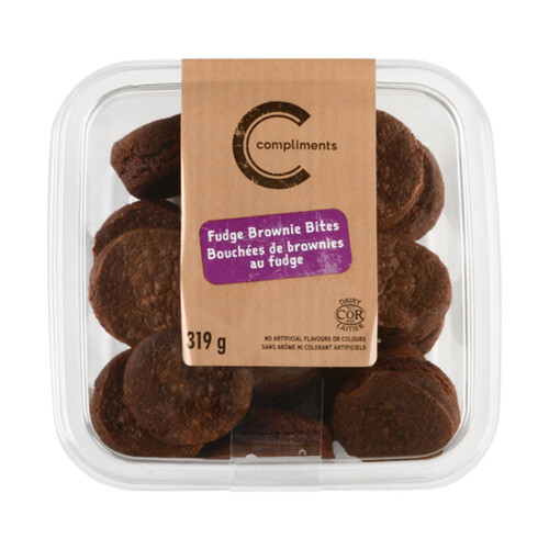 Compliments Brownie Bites Fudge 319 g (frozen)