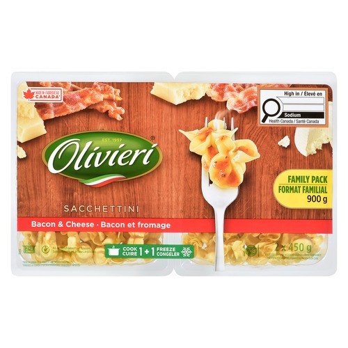 Olivieri Pasta Sacchettini Bacon & Cheese 900 g