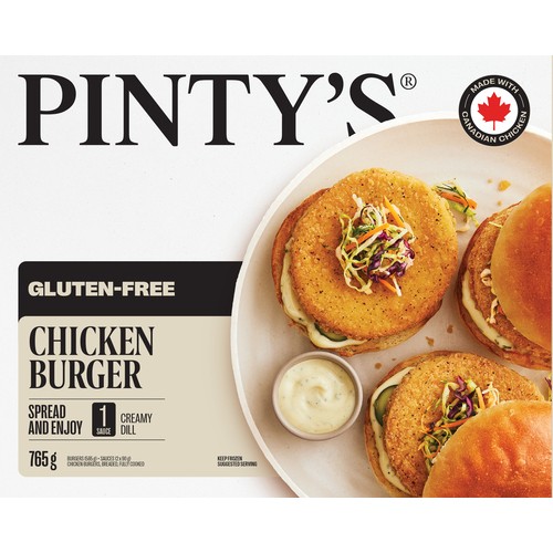 Pintys Gluten Free Chicken Burger 765 g