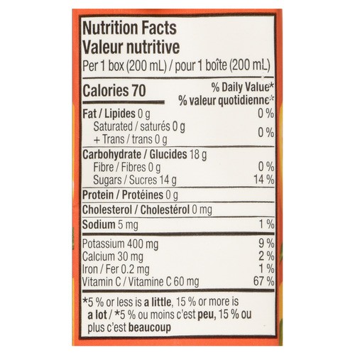 Compliments Juice Unsweetened Orange 8 x 200 ml
