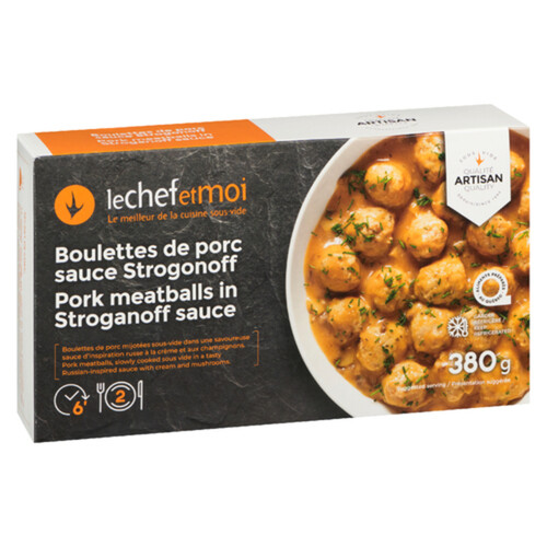 Le Chef et Moi Pork Meatballs With Stroganoff Sauce 380 g