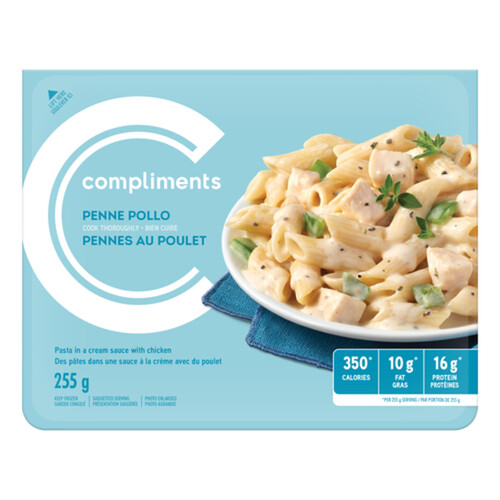 Compliments Frozen Entree Penne Pollo Chicken 255 g