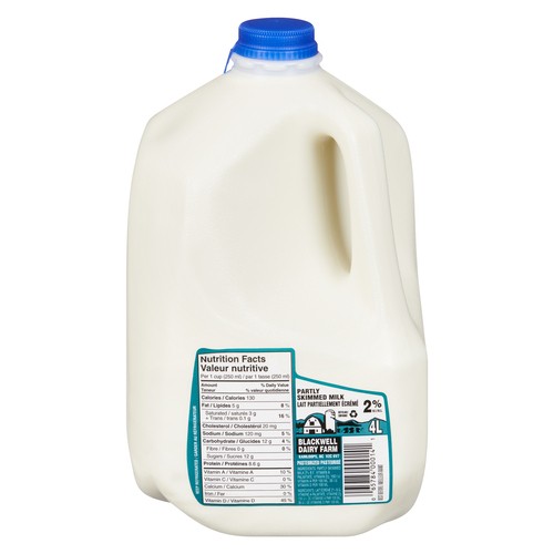 Blackwell Dairy Farm 2% Milk Partly Skimmed 4 L