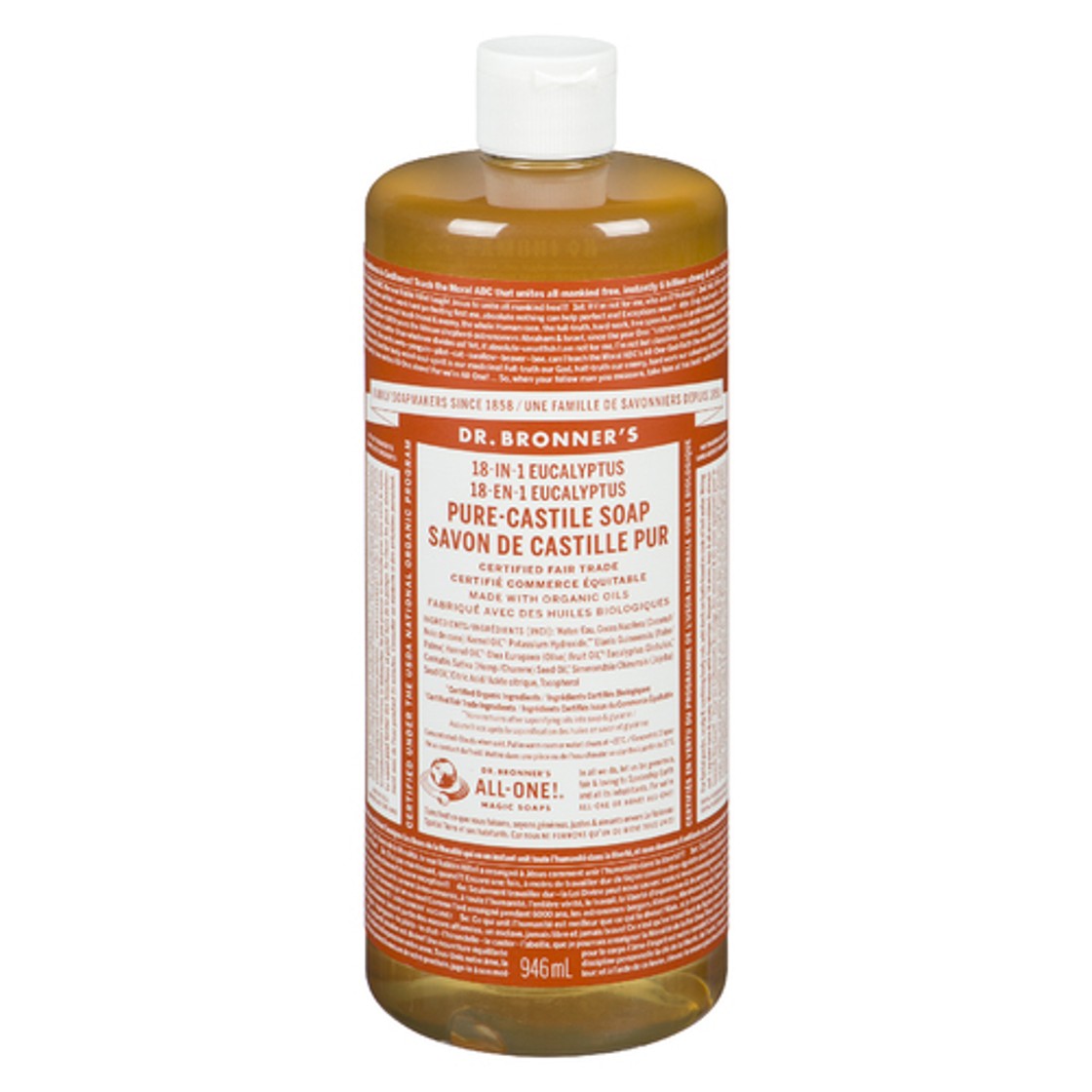 Dr Bronner's Liquid Soap Eucalyptus Pure Castile 944 ml - Voilà Online ...