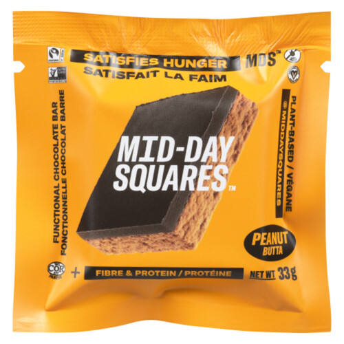 Mid-Day Squares Protein Bar Single Peanut Butta 33 g