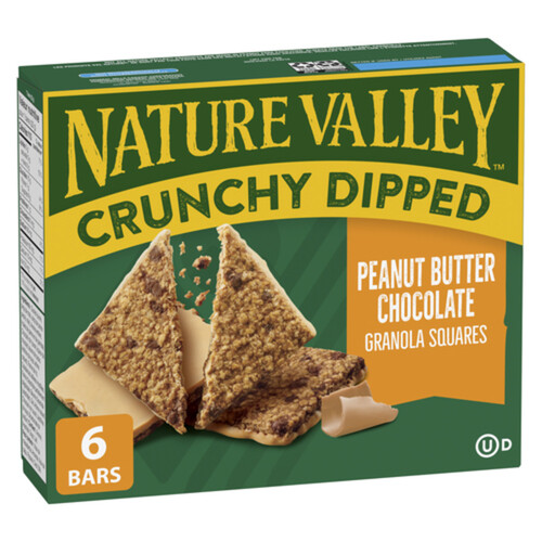 Nature Valley Crunchy Dipped Granola Bars Peanut Butter Chocolate 132 g