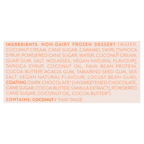 Daiya Dairy-Free Frozen Dessert Bar Salted Caramel Swirl 3 x 77 ml
