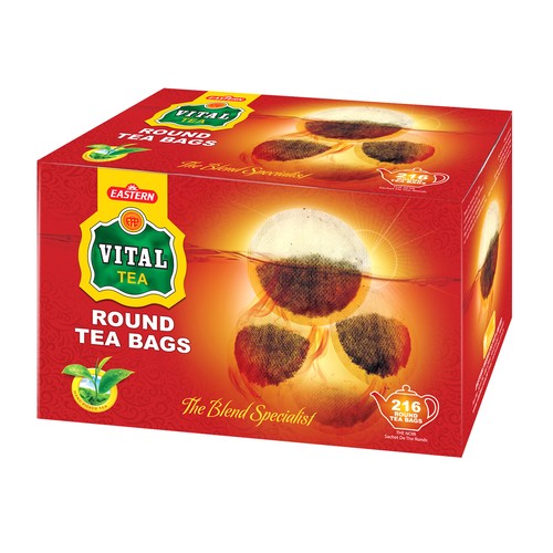 Vital Tea Round Tea Bags 216 EA