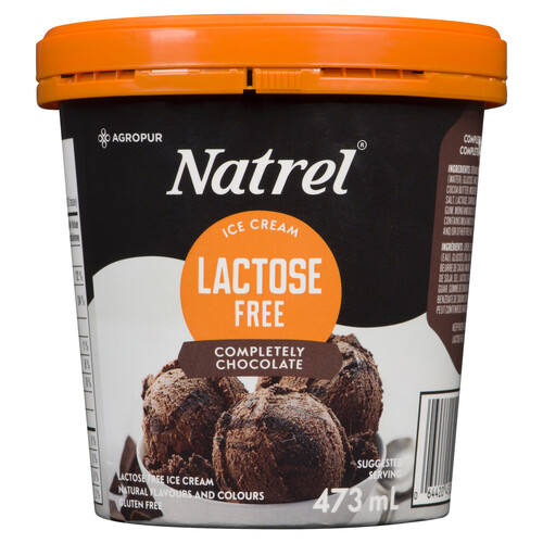 Natrel Lactose-Free Ice Cream Completely Chocolate 473 ml