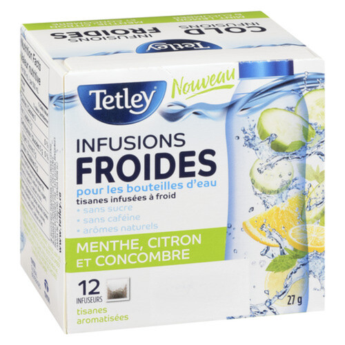 Tetley Cold Infusions Mint Lemon & Cucumber 12 Infusers