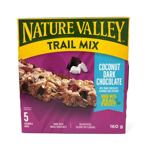 Nature Valley Trail Mix Granola Bars Dark Chocolate Coconut 160 g
