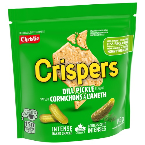 Christie Baked Crispers Dill Pickle Flavour 145 g